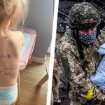 Реалии войны: мама написала адрес на теле двухлетнего ребёнка на случай своей гибели 16 Devochka