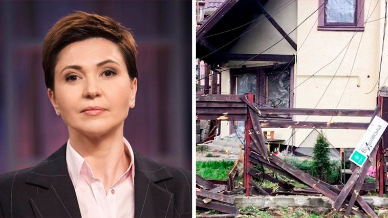 Ведущая телемарафона "Єдині новини" показала разрушенный оккупантами дом в Ирпене 6 New 2 27