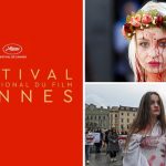 Обнаженная женщина выбежала на красную дорожку в Каннах в поддержку Украины и закричала: «Прекратите нас насиловать» 13 3 картинки колаж копія