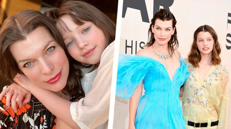 "Мы с дочерью изобразили украинский флаг" - Йовович вышла на красную дорожку в Каннах в наряде украинского бренда 6 6 46