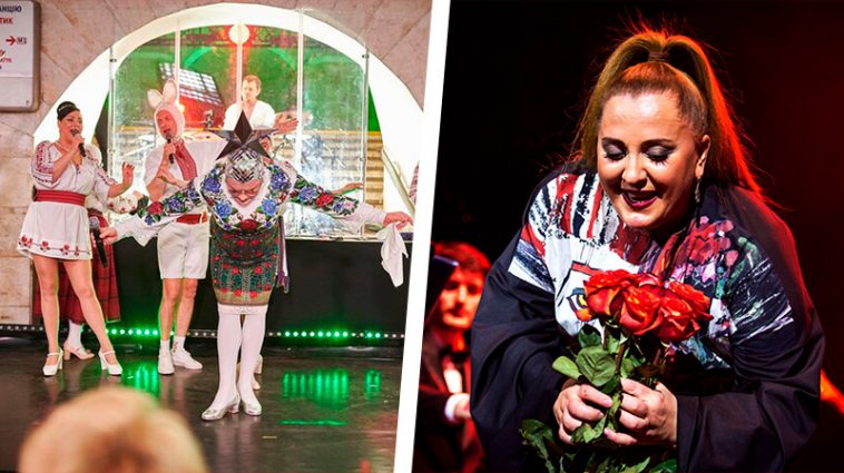 "Геть з України, москаль некрасівий" - Верка Сердючка и Нино Катамадзе дали концерт на "Майдане Независимости" 6 6 11