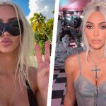 Заметно похудевшая блондинка Ким Кадрашьян показала пышную грудь в укороченном топе 14 6 30