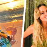 "Супер-милые ретро флюиды!" 46-летняя "Блондинка в законе" сфотографировалась на пляже в лазурном купальнике 15 6 33