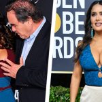 Горячо! 55-летняя Сальма Хайек в сиреневом бикини станцевала перед супругом на столе 15 6 7