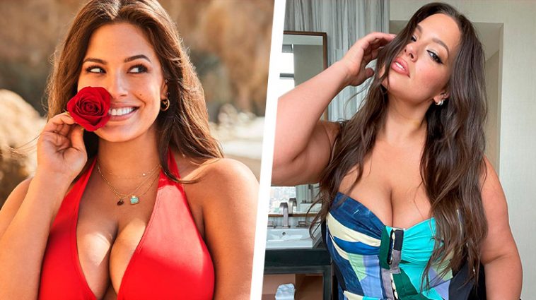 Американская модель plus-size Эшли Грэм поманила поклонников пышных форм розовым бикини 7 6 26