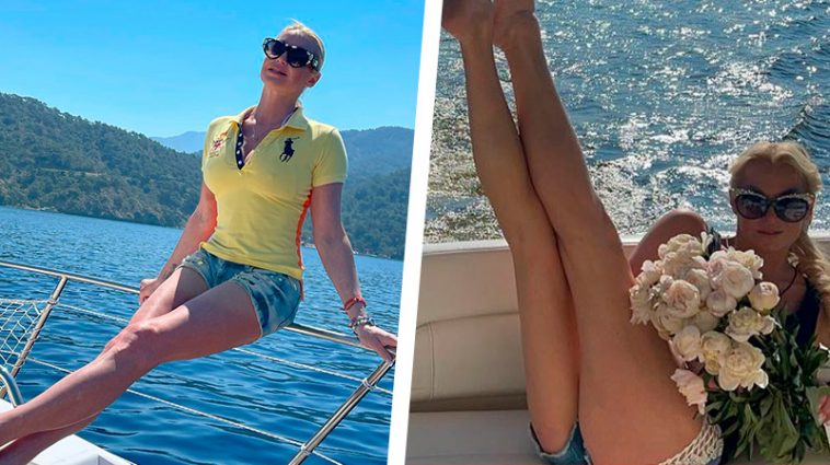 "Стопы совсем не похожие на человеческие" - Волочкова без бюстгальтера обратила внимание на свои голые ноги 6 6 4