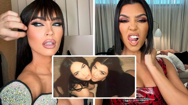 В объятиях на унитазе - Меган Фокс и Кортни Кардашьян снялись в пробной фотосессии для OnlyFans 6 Квадрат