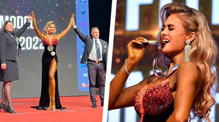 Екатерина Миронюк из Мариуполя стала чемпионкой мира по бодибилдингу. Её реакция на Гимн Украины - бесценна 6 6 14