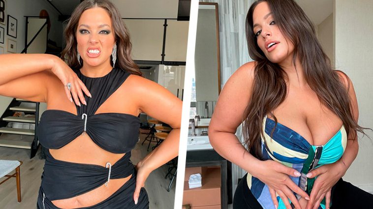 "Выглядит свирепо!" - plus-size модель Эшли Грэм явилась на вечеринку в прозрачном комбинезоне 6 6 16