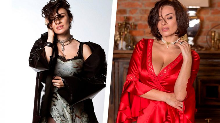 Звезда "ВИА Гры" Надежда Мейхер кокетливо мелькнула татуировкой на бедре в высоком разрезе 6 6 22