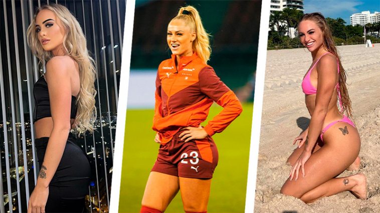 "Идеальные мячики!"- футболистка Алиша Леманн повиляла ягодицами и засветила грудь в топе без бюстгальтера 7 3 слоя