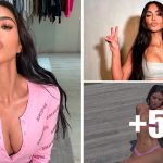 42-летняя Ким Кардашьян в розовом купальнике показала идеальную фигуру 14 Kim