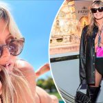 50-летняя Хайди Клум поманила формами в белом бикини во время танца дома у камина 14 Maket Moldova 1650871362 86