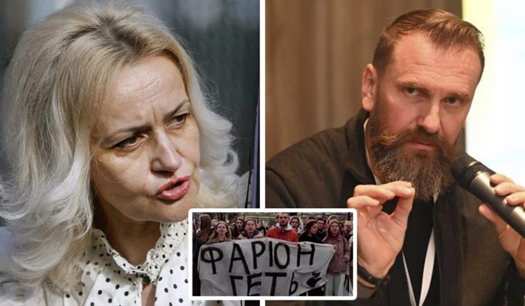 «Сброд с матерными лозунгами» — скандальная Фарион обозвала своих студентов и публично унизила министра 6 Квадрат 1