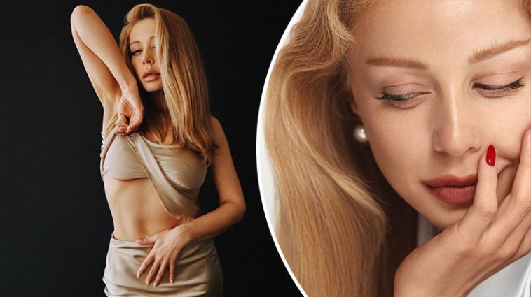 Тина Кароль в коротенькой кружевной юбке похвасталась стройными ножками 6