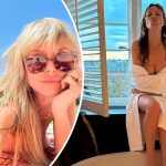 50-летняя немецкая модель Хайди Клум продемонстрировала, как загорает топлес у бассейна 14 ва