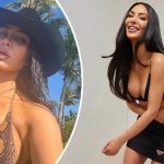 43-летняя Ким Кардашьян поразила воображение фотографиями в тесном бикини и ковбойской шляпе 14 Maket Moldo 3