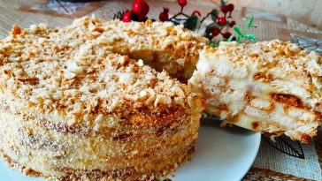 koly gosti na porozi tort za 10 hvylyn samyj linyvyj napoleon na smak yak klasychnyj