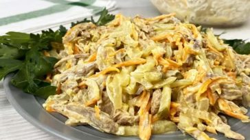 salat vecherya bogatyr vsogo 4 ingrediyenta sytnyj i duzhe smachnyj