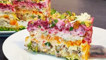 Салат «Калейдоскоп»: в 2 раза вкуснее шубы. Гости съели весь