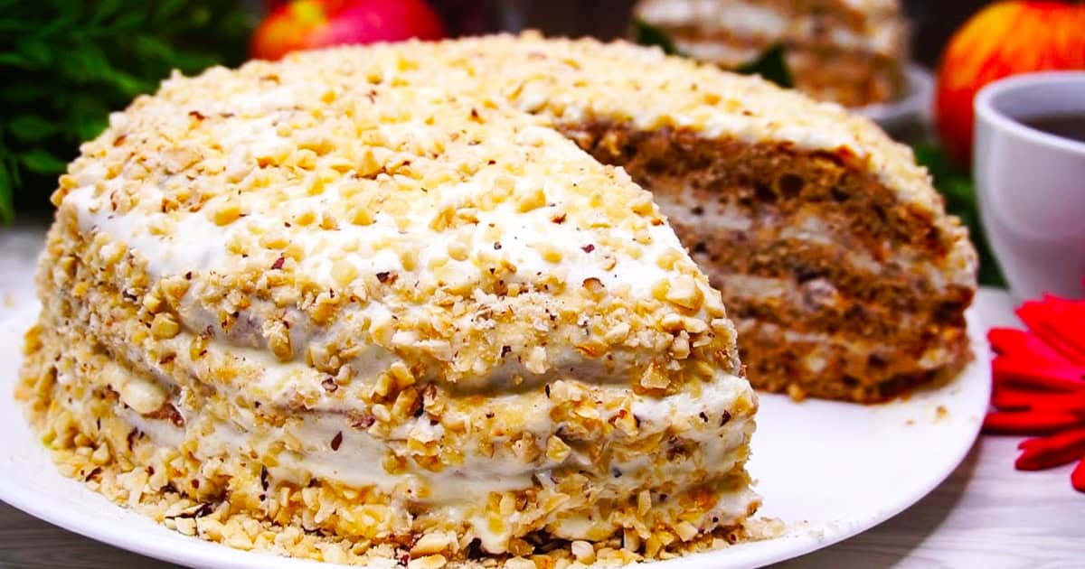Торт Белка с орехами и изюмом — любимый десерт для всей семьи!