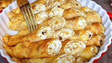 Блины с творогом по бабушкиному рецепту: сытное и нежное лакомство