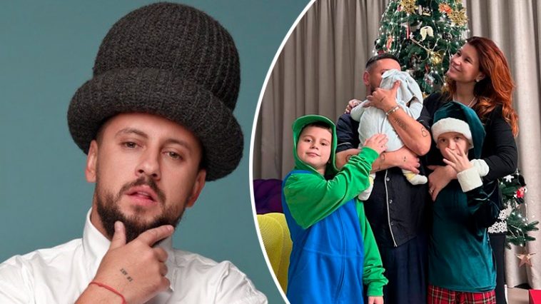 «Молодой отец»: Монатик показался с новорожденным сыном на прогулке