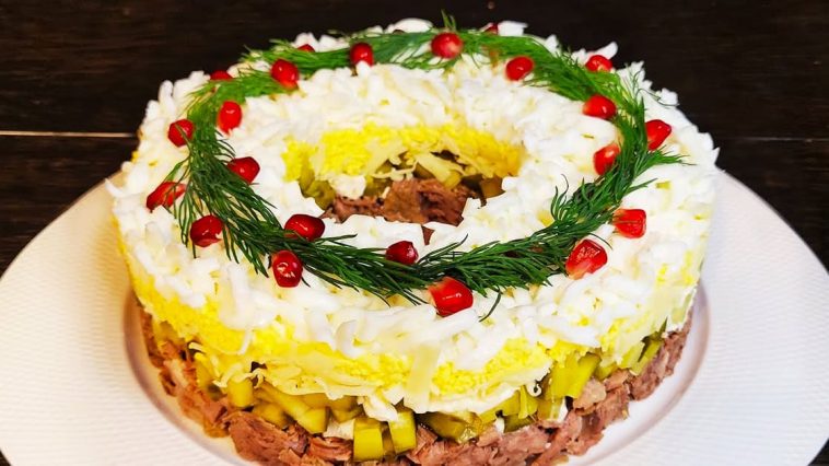 salat rizdvo najsmachnishyj zymovyj salat zirka usih svyat