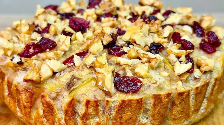 Полезный овсяный торт с яблоками и бананами – идеальный ПП завтрак!