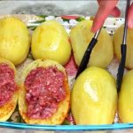Запечённая картошка с фаршем — простой и вкусный рецепт 16 Запечённая картошка с фаршем — простой и вкусный рецепт