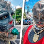 Мужчина превратил себя в «чёрного пришельца» — трансформация, поразившая весь интернет