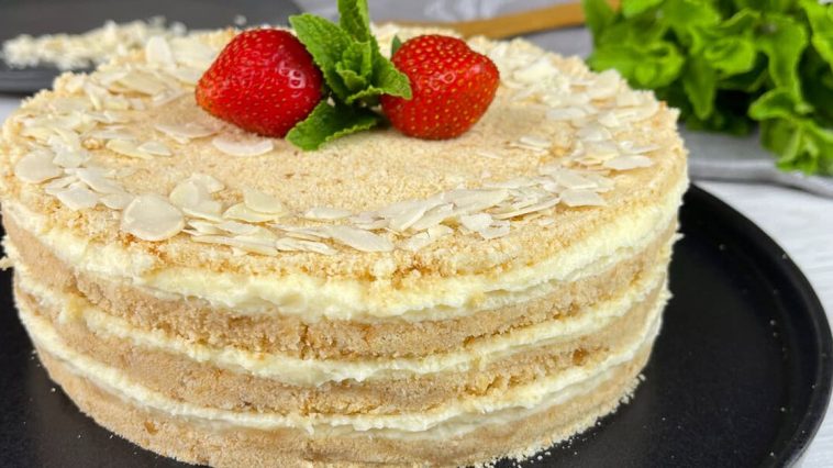 Нежный торт «Пломбир» без духовки — идеальный десерт без выпечки