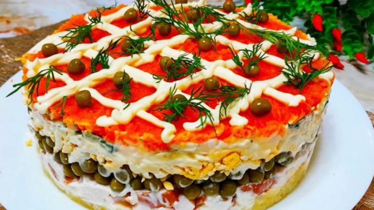 Салат «Ярослав» — любимый гость праздничного стола: готовлю каждый раз, потому что исчезает мгновенно!