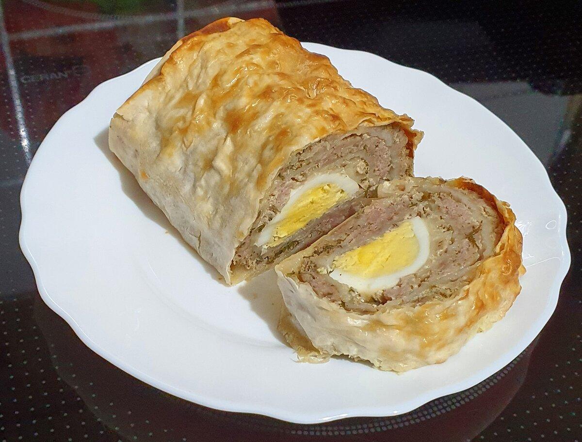 Мясной рулет в лаваше с яйцами — идеальное блюдо для праздника и на каждый день 🍖🥚