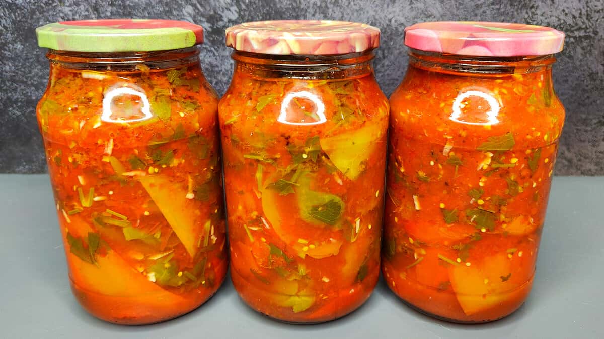 Ахоржак – вкуснейшая грузинская закуска на зиму, которую готовлю уже много лет