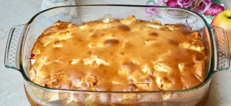 Лучше шарлотки! Пышный яблочный пирог за считаные минуты