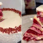 Домашний песочный торт «Снежная королева» с вишней и сметанным кремом — нежный, как снег, и вкусный, как в детстве ❄ 13 Домашний песочный торт «Снежная королева» с вишней и сметанным кремом — нежный, как снег, и вкусный, как в детстве ❄