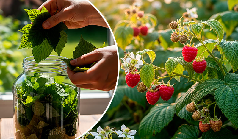 Веточки и листья малины — мощная природная аптека из вашего сада