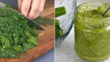 Ароматный укропный соус – отличная замена заморозке зелени