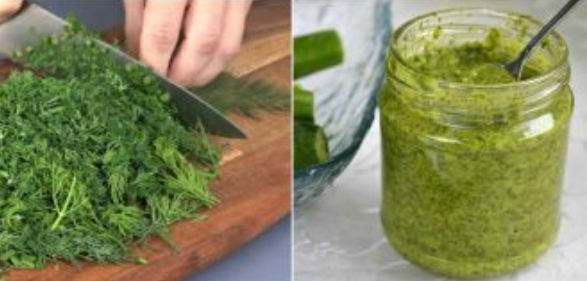 Ароматный укропный соус – отличная замена заморозке зелени