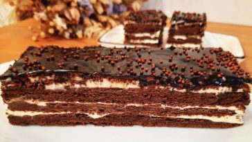 Пляцок “Халва” без халвы – старинный рецепт шоколадного торта!