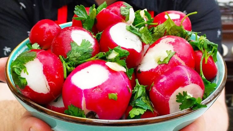 Редис по-грузински — острая закуска, которую готовлю каждый день, пока есть редис!