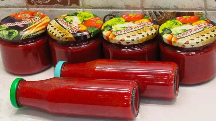 Готовлю не меньше 40 банок каждый год! Вишнёвый соус на зиму вместо кетчупа — пальчики оближешь!