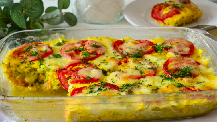 Идеальный ужин из простых продуктов! Кабачковая запеканка с куриным фаршем