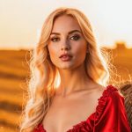 Звезда утренней зари 17 девушка в красном белье у стога сена Kandinsky 3.1 e1751388717650