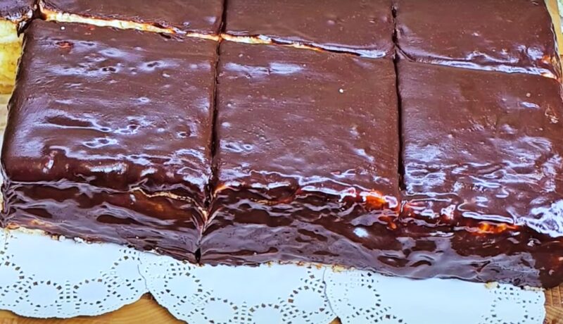 Домашний торт с заварным кремом за 30 минут — вкус из детства, проверенный временем! 🍰