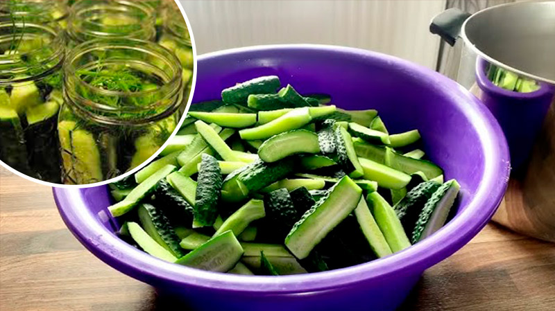 Огурцы в огуречном соке — вкуснятина на зиму!