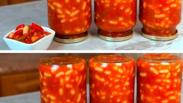 Салат с фасолью, перцем и томатами на зиму — мой главный кулинарный хит!