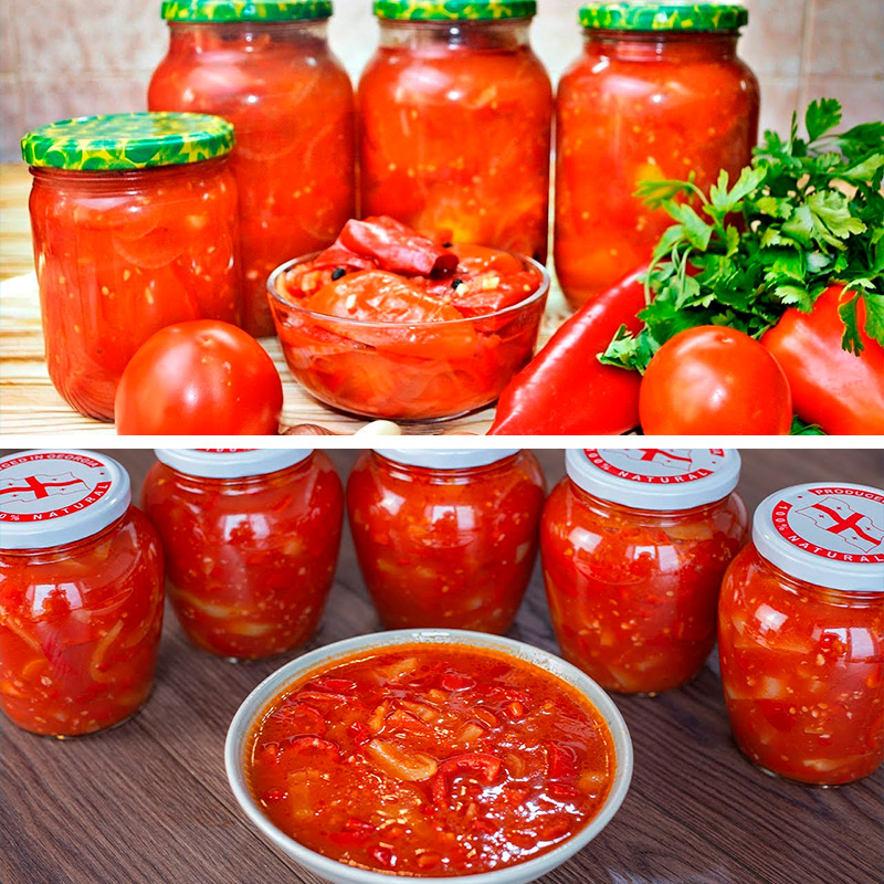 Лечо из помидоров и перца на зиму