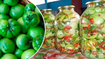 Огненные маринованные зелёные помидоры — пикантная закуска, которая покорит с первого укуса!